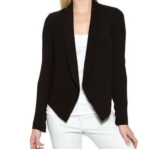 BAILEY 44 I S Open Front Blazer Cardigan Jacket I Sheer Black